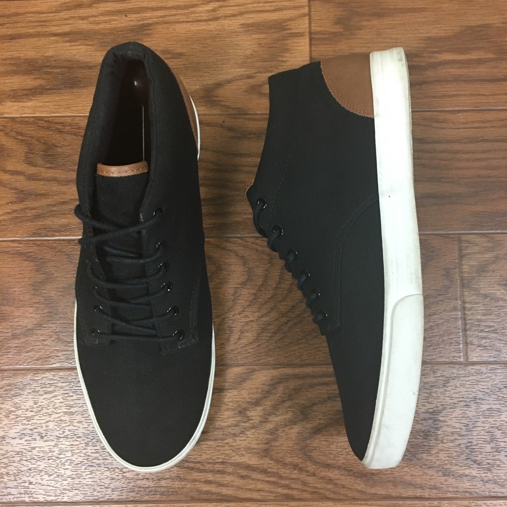 Old Navy Mid Top Sneakers Black Jack Sz 11